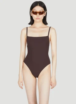 Square-Neck One Piece Swimsuit