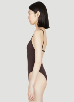 Square-Neck One Piece Swimsuit