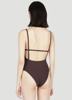 Square-Neck One Piece Swimsuit
