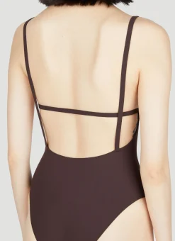 Square-Neck One Piece Swimsuit
