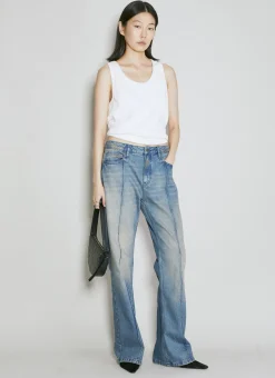Stained Flared Jeans
