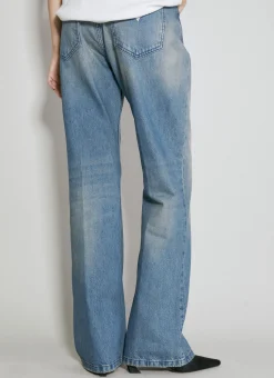 Stained Flared Jeans