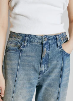 Stained Flared Jeans