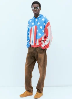 Stars And Stripe Swirls Hooded Sweatshirt