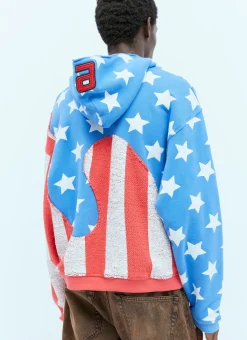 Stars And Stripe Swirls Hooded Sweatshirt