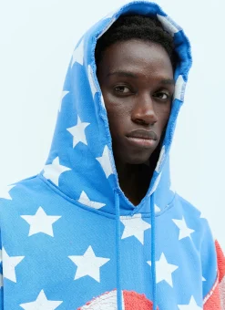 Stars And Stripe Swirls Hooded Sweatshirt