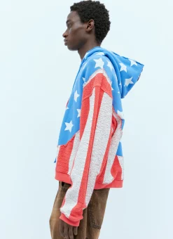 Stars And Stripe Swirls Hooded Sweatshirt