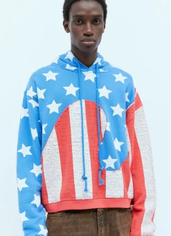 Stars And Stripe Swirls Hooded Sweatshirt