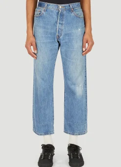 Stonewash Wide Leg Jeans