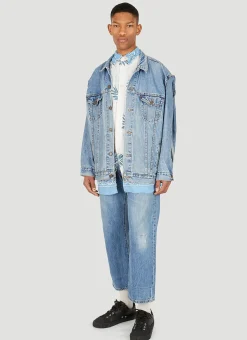 Stonewash Wide Leg Jeans