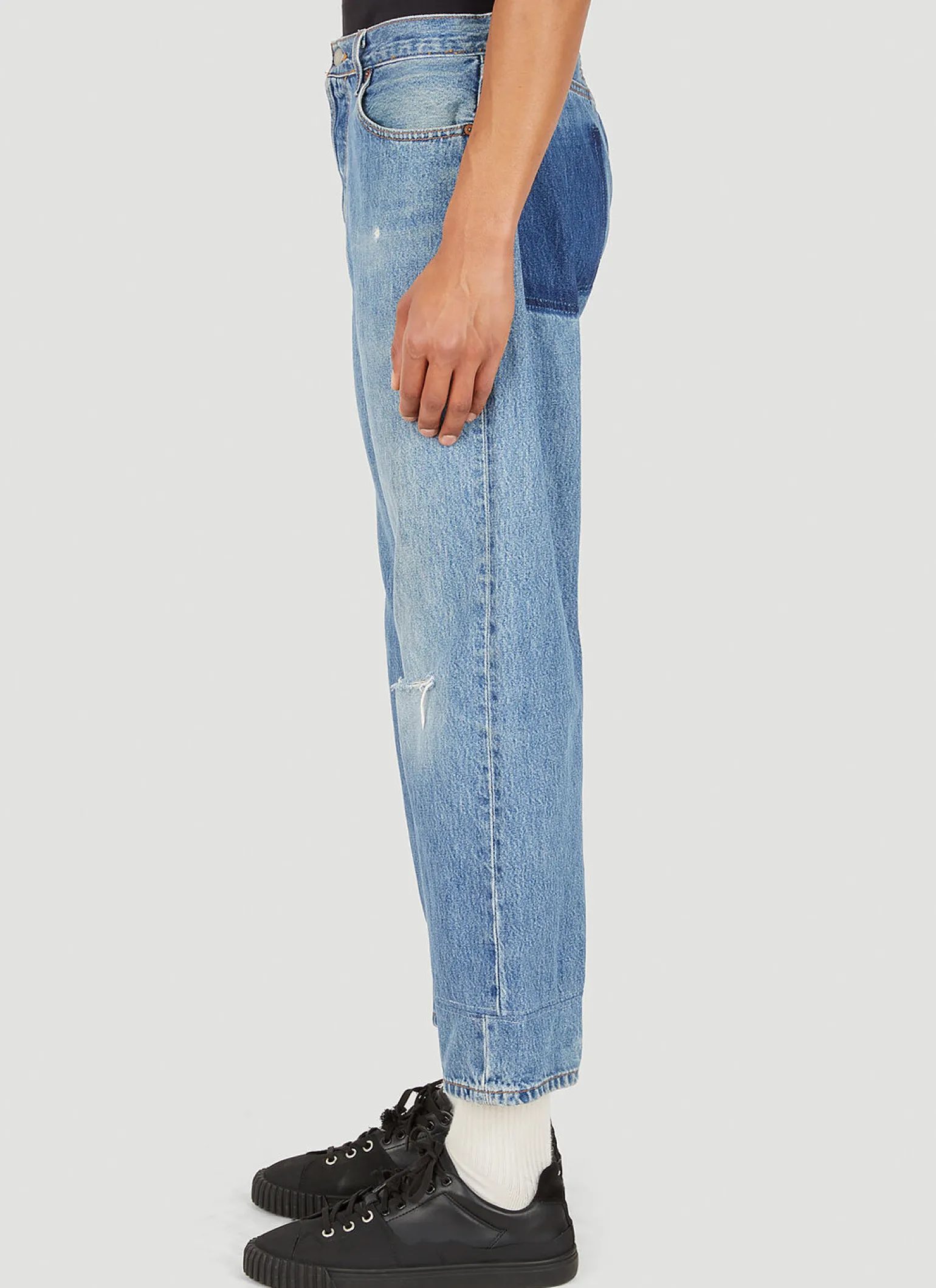 Stonewash Wide Leg Jeans