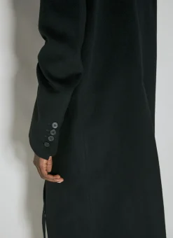 Straight Wool Tailored Coat