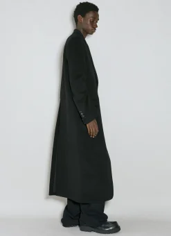 Straight Wool Tailored Coat