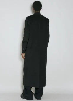 Straight Wool Tailored Coat