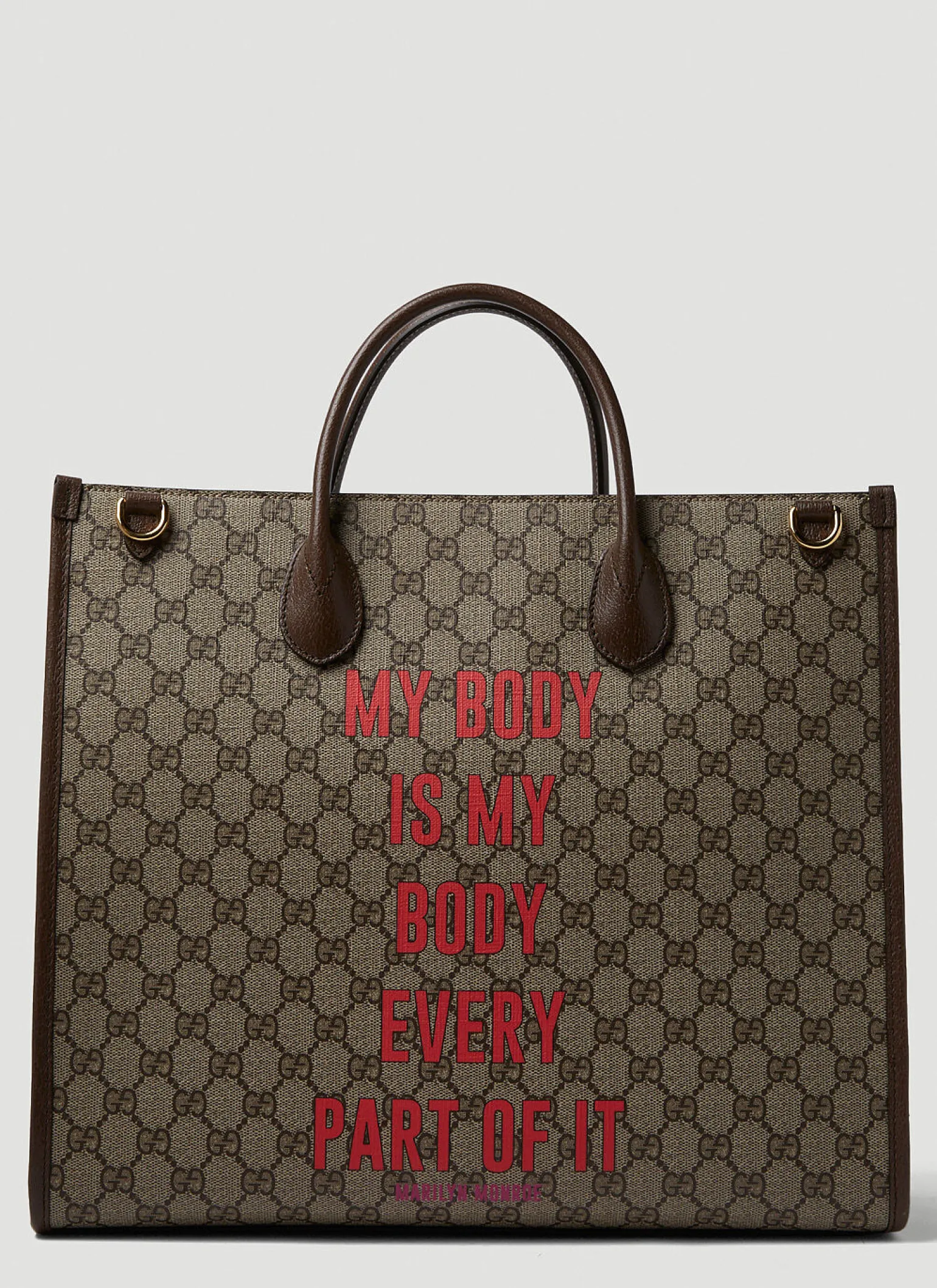 Strawberry Print Gg Tote Bag