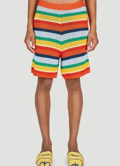 Stripe Knit Shorts