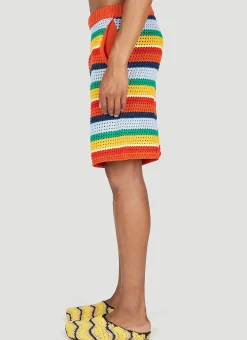 Stripe Knit Shorts