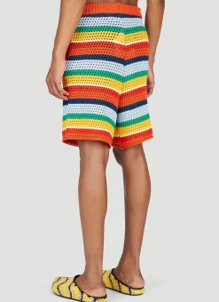 Stripe Knit Shorts