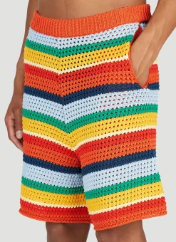 Stripe Knit Shorts