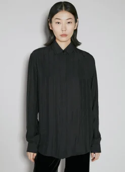 Stripe Logo Motif Shirt