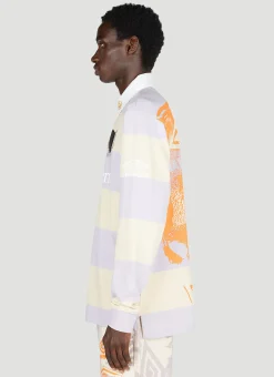 Stripe Print Rugby Shirt