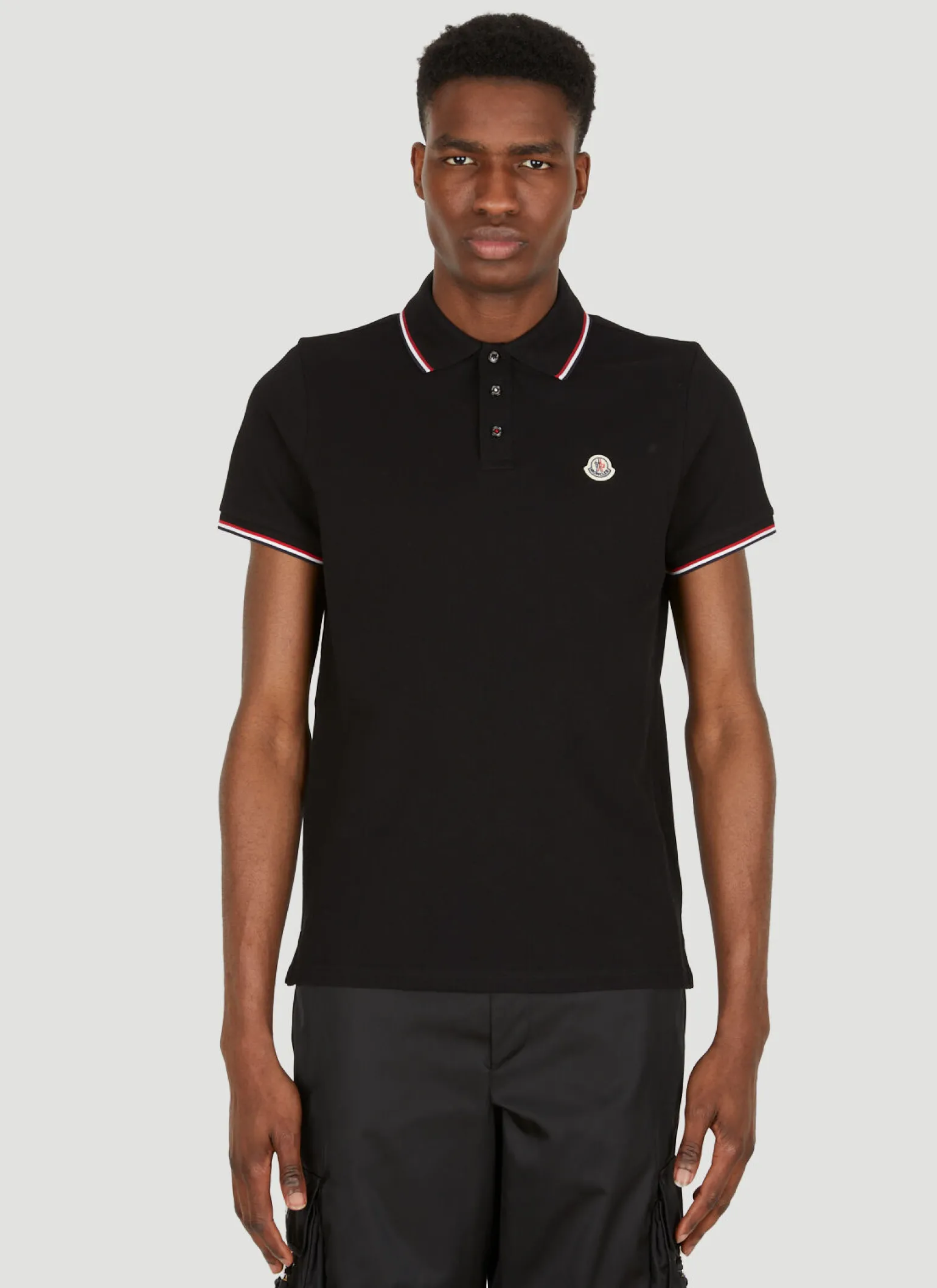 Stripe Trim Polo Shirt