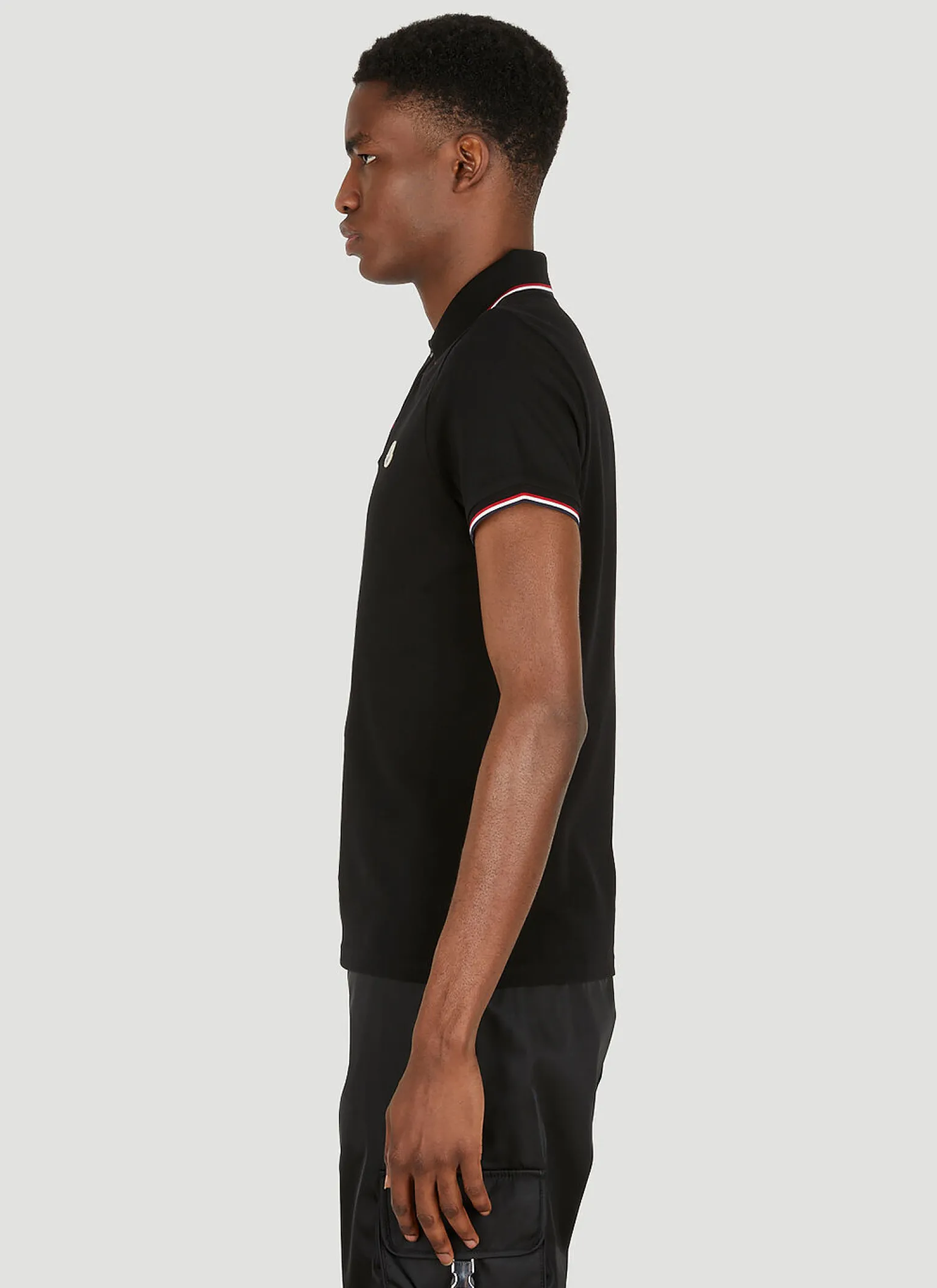 Stripe Trim Polo Shirt