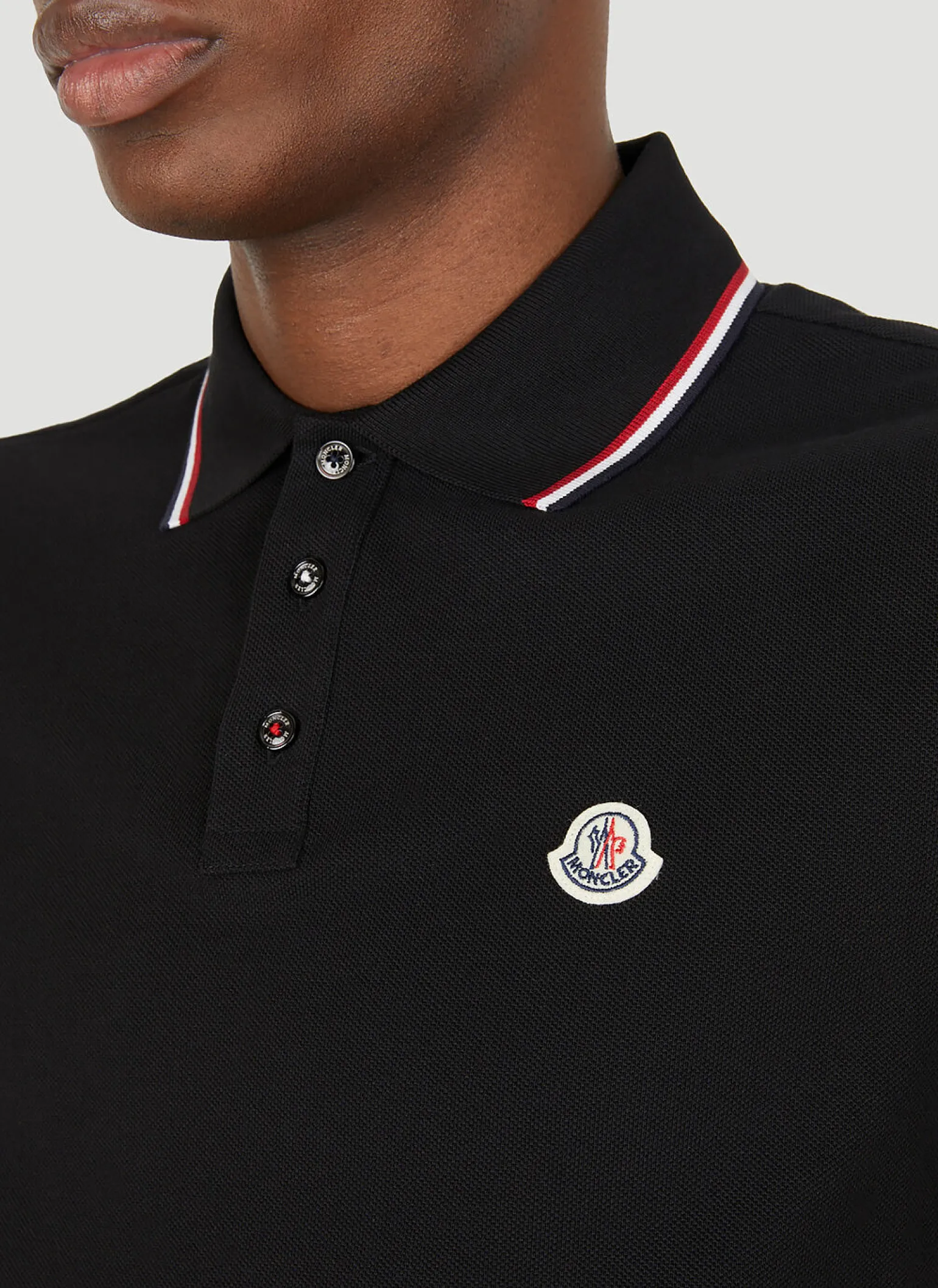 Stripe Trim Polo Shirt