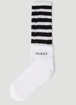 Striped Logo Socks