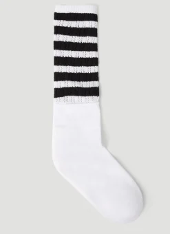 Striped Logo Socks