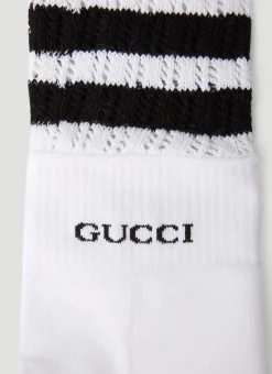 Striped Logo Socks