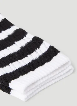 Striped Logo Socks