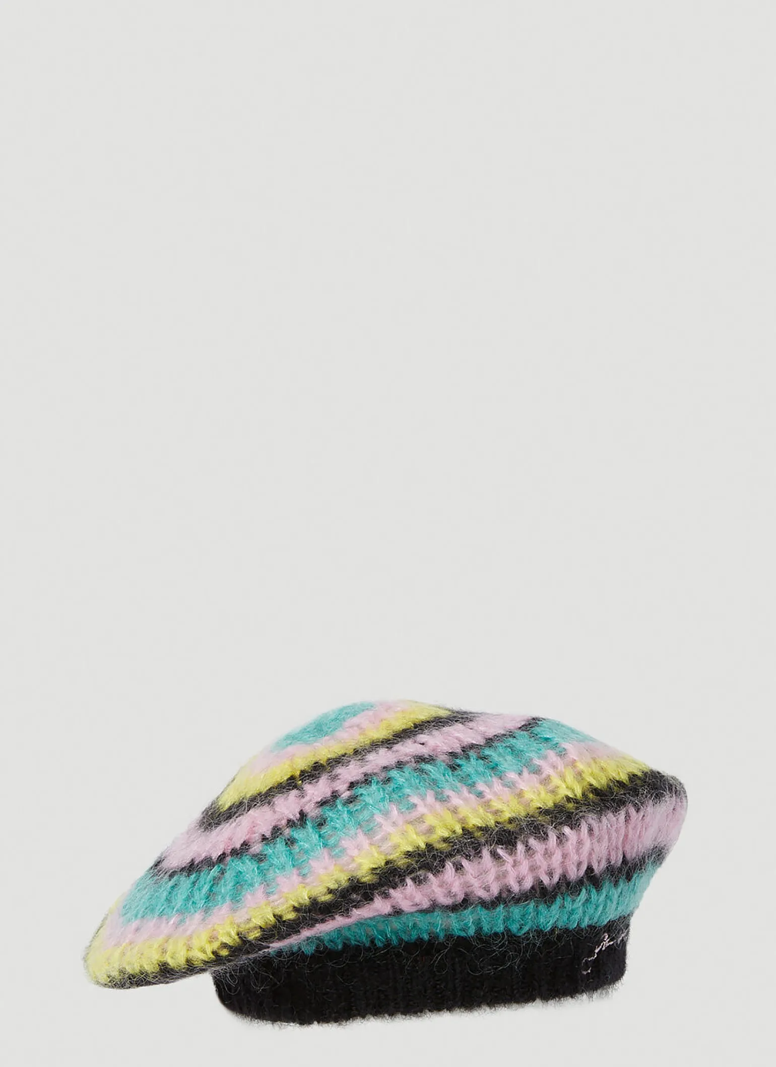 Striped Mohair Beret
