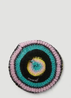 Striped Mohair Beret