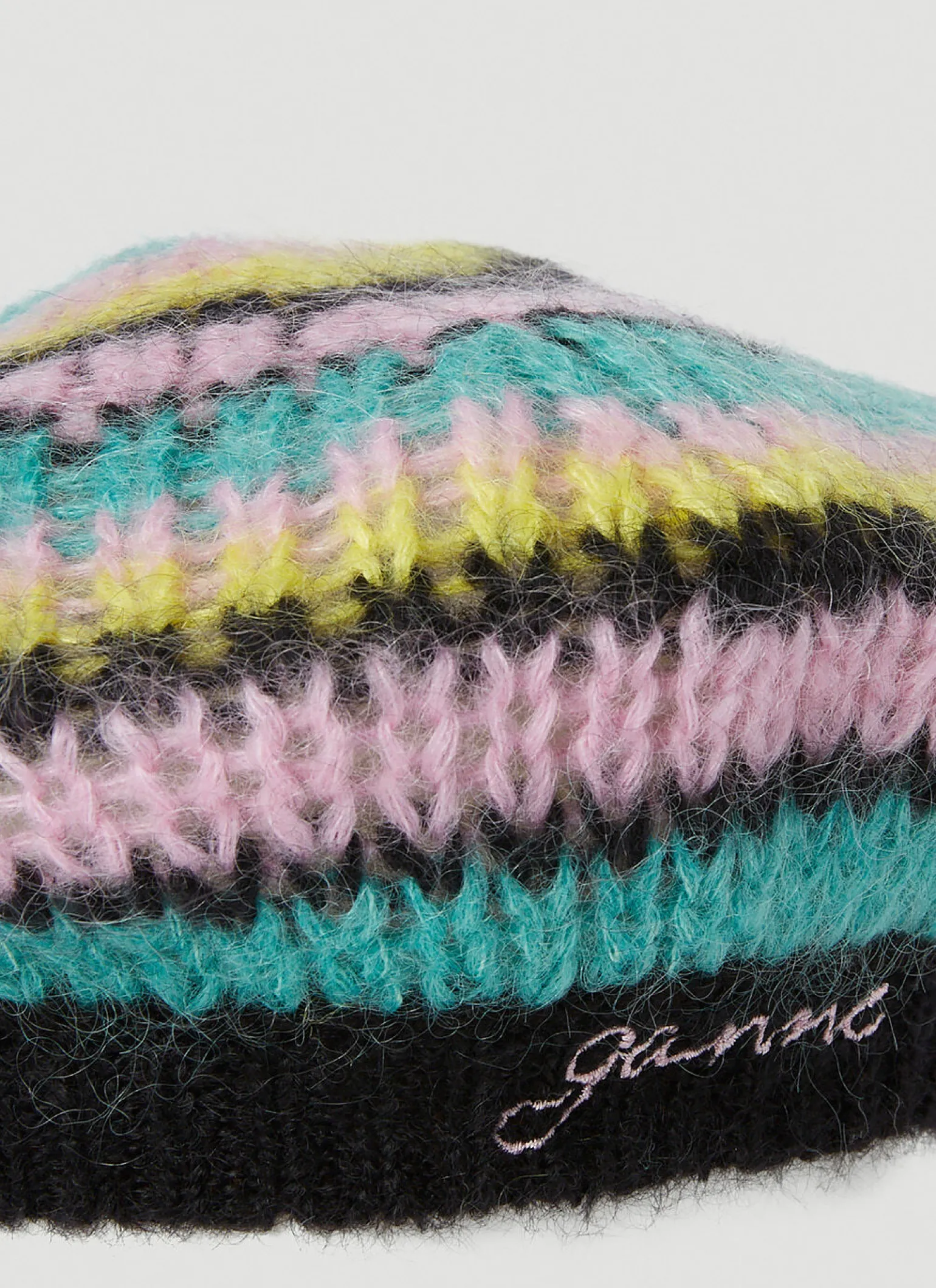 Striped Mohair Beret