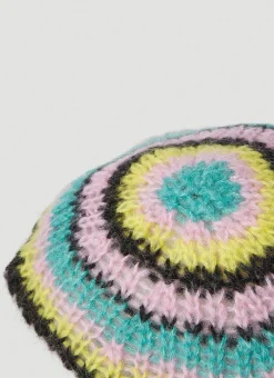 Striped Mohair Beret