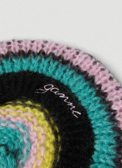 Striped Mohair Beret