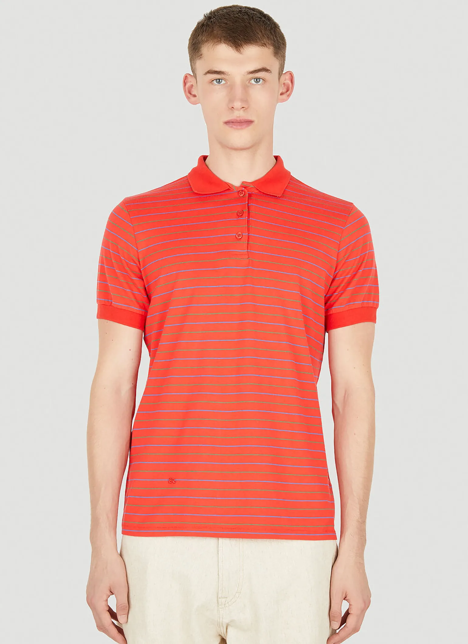 Striped Polo Top