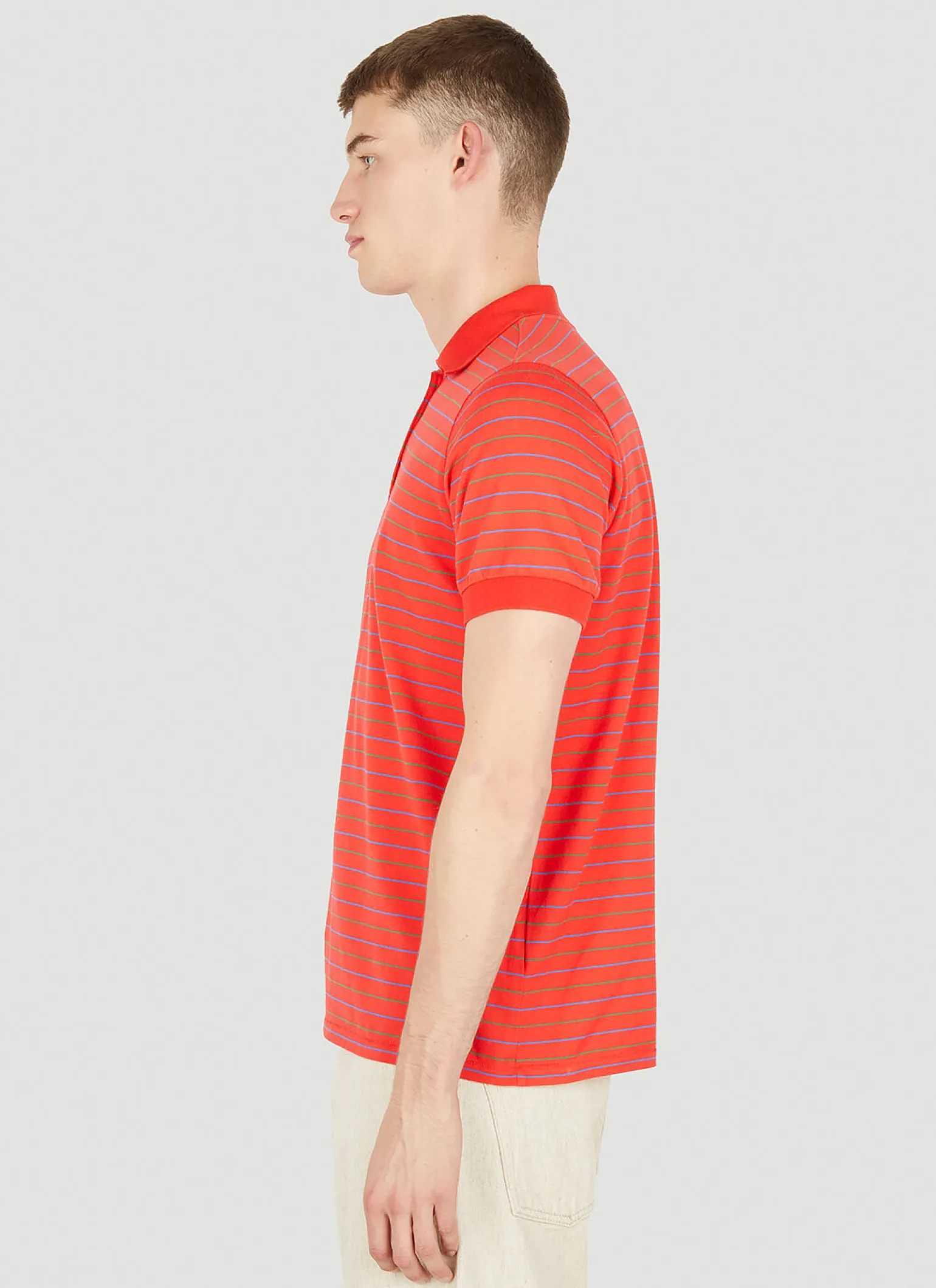 Striped Polo Top