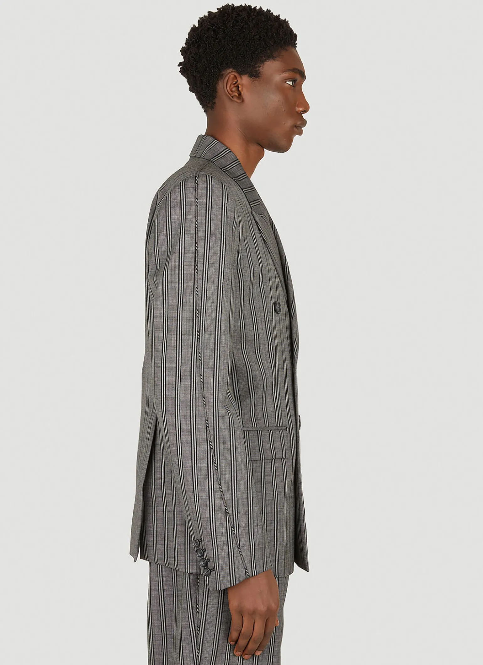 Striped Tailored Blazer