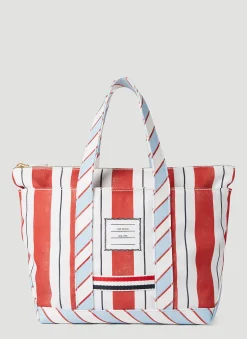 Striped Tool Tote Bag