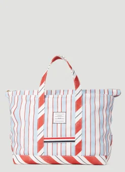 Striped Tool Tote Bag