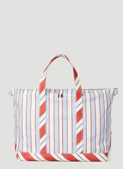Striped Tool Tote Bag