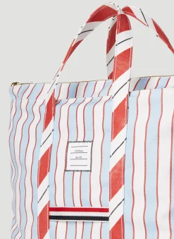 Striped Tool Tote Bag