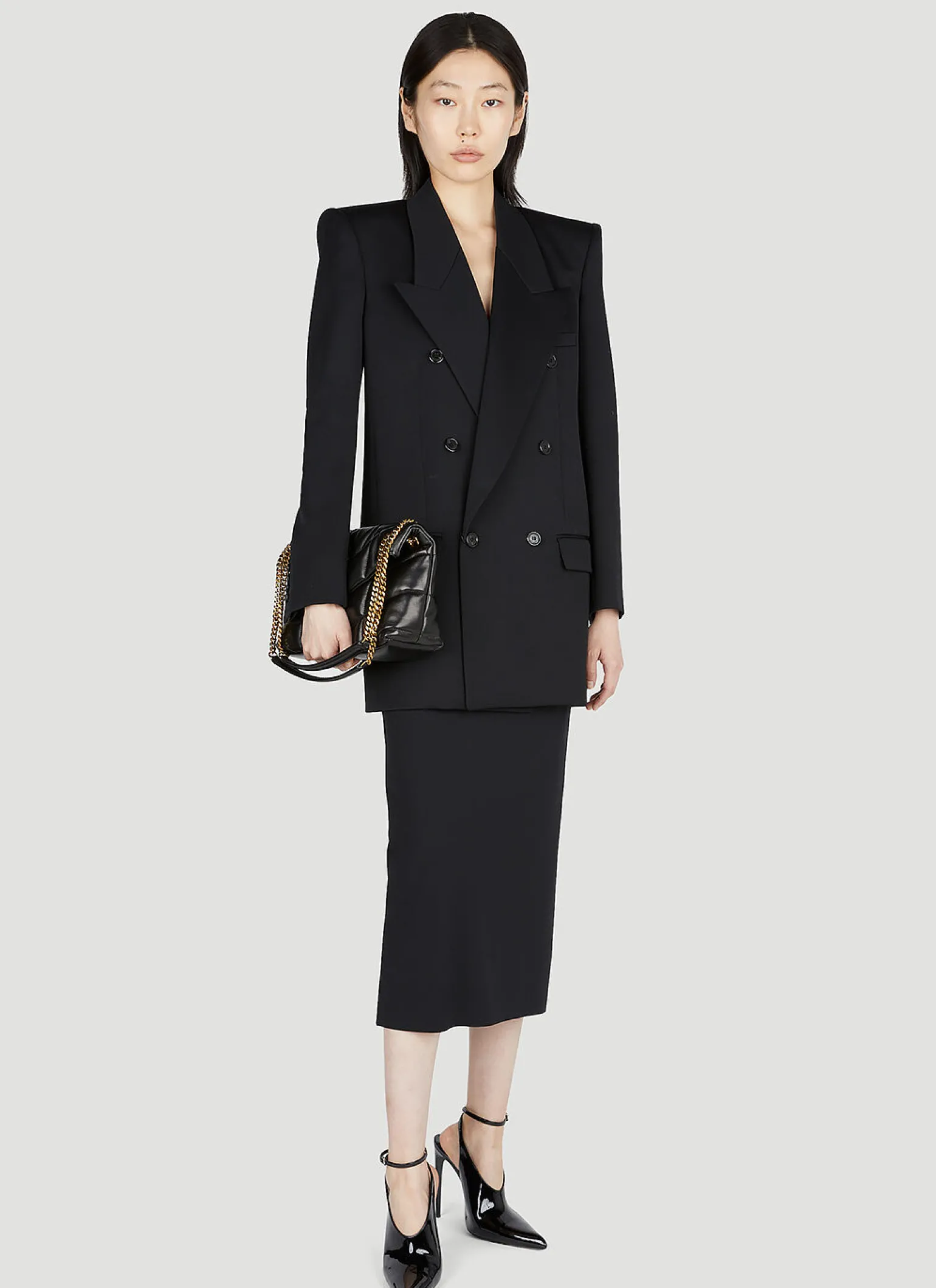 Structured Double Breasted Blazer