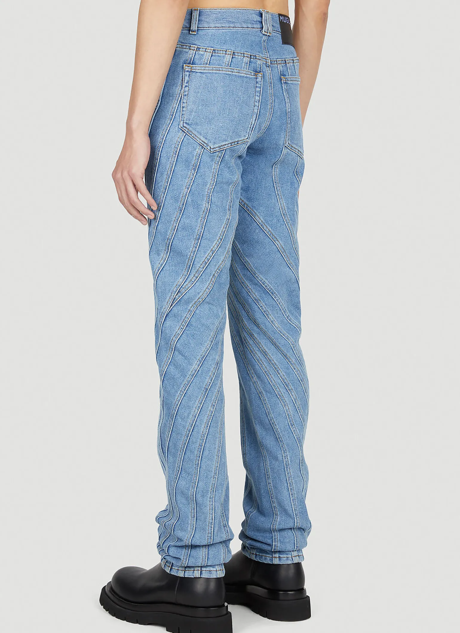 Structured Panel Jeans