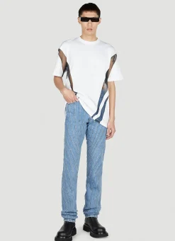 Structured Panel Jeans