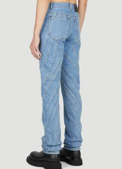 Structured Panel Jeans