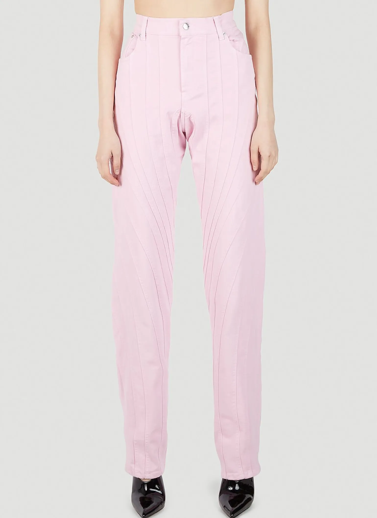 Structured Panel Jeans