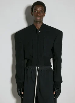 Structured Wool Bomber Jacket